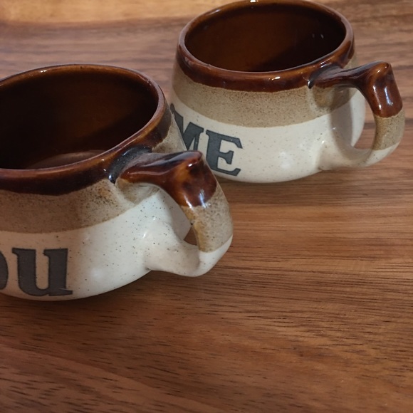 VTG Me and You Stoneware Mugs - Picture 11 of 14